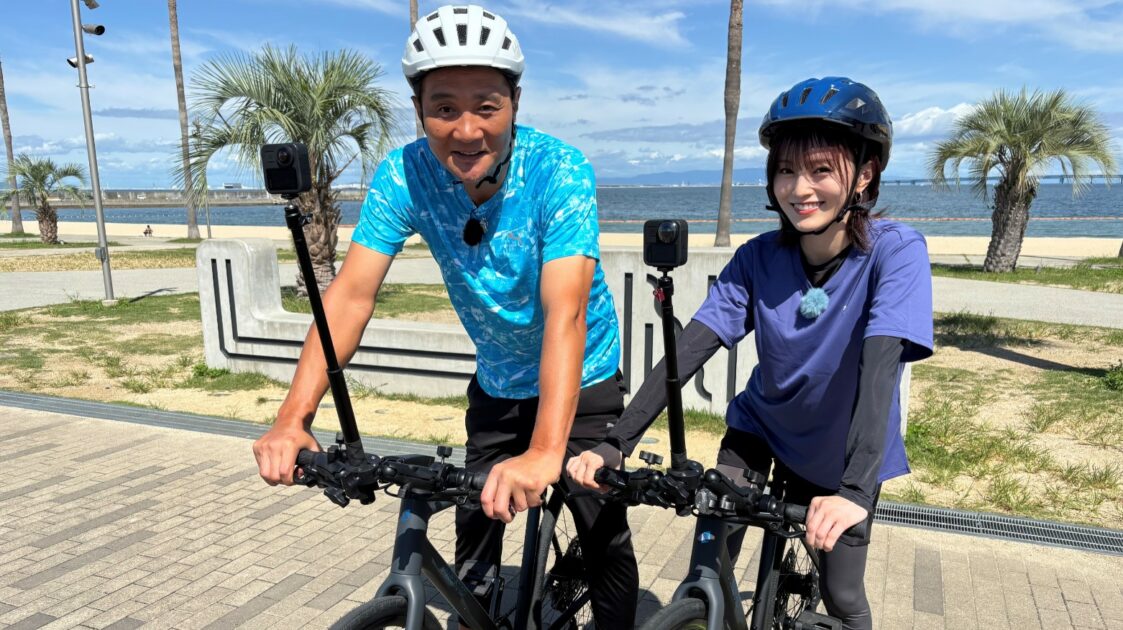 山本彩×竹原慎二が泉南市を爆走！“美女と野獣”コンビが出会う絶景